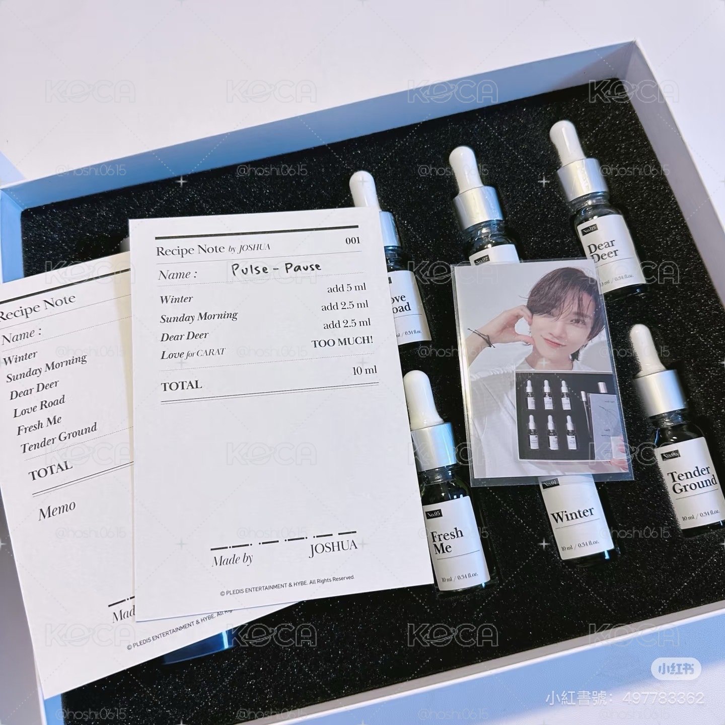 洪知秀 成員自製 DIY 香水禮盒 含小卡