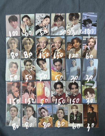 seventeen 洪知秀生日禮盒 小卡盤