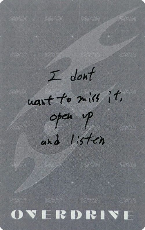 OVERDRIVE metal/pb 專輯卡  背面