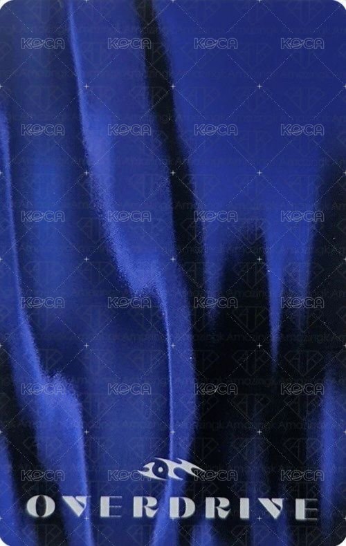 OVERDRIVE blue/pb 專輯卡 mood 背面