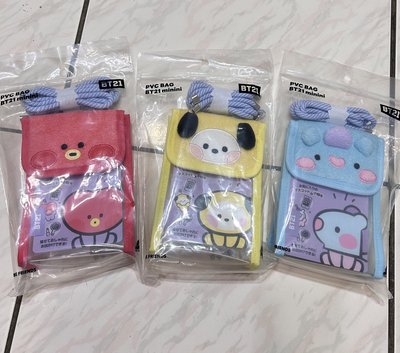 BT21 minini pvc肩背包 透明 娃包