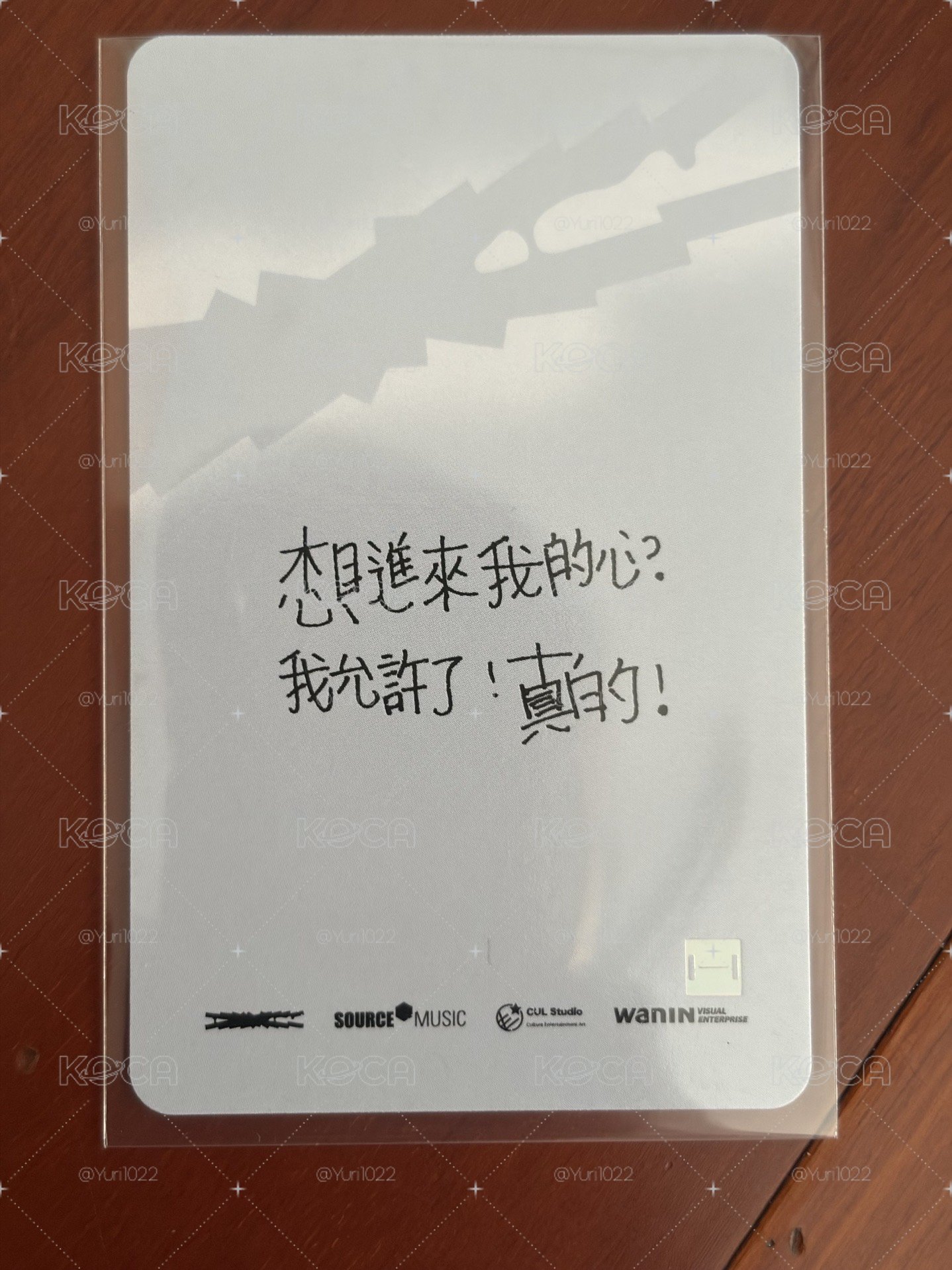 允真 HOT WANIN 幸運卡 中文卡背