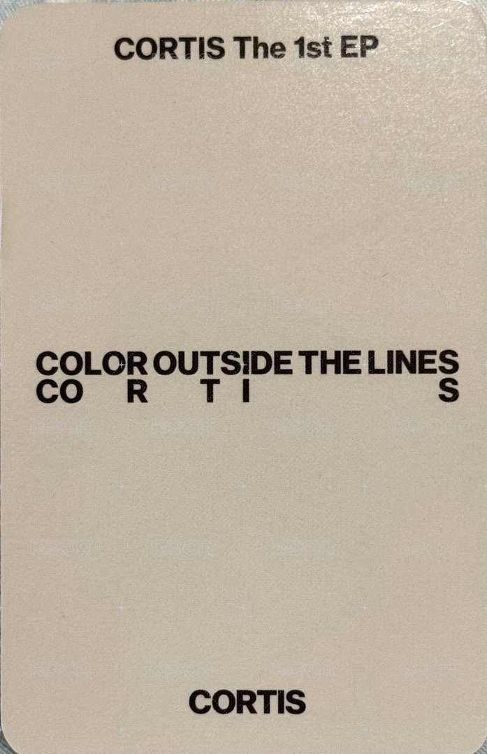 迷一 oy 預售 特典卡  背面