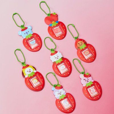 BT21 草莓派對 證件照吊飾/束口袋