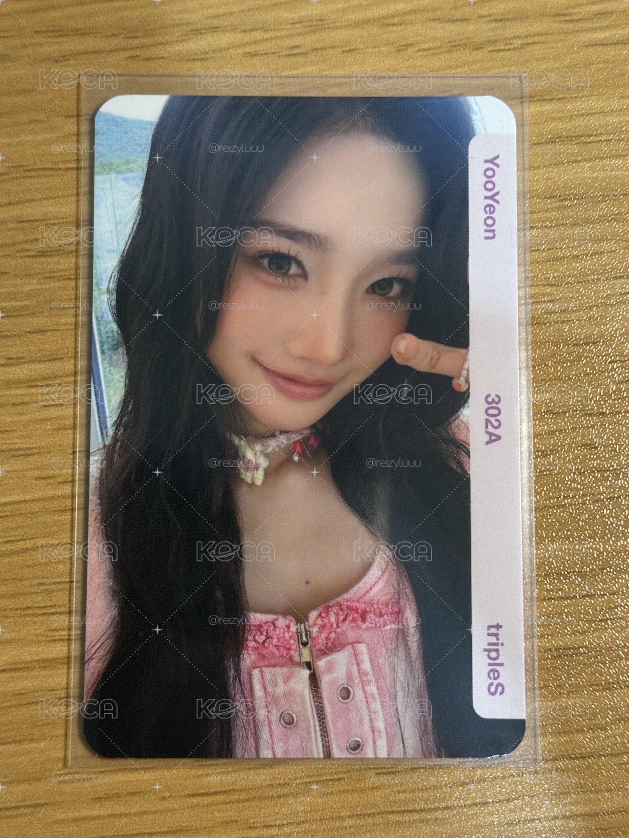 tripleS msnz Yooyeon BB302A 實體卡 金琉然