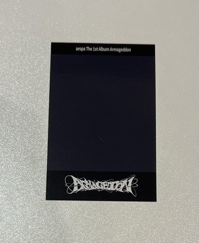 aespa Winter 星河拍利得 特典 小卡