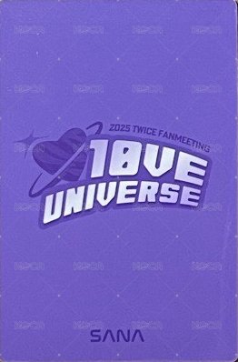 25FM   入場卡 / 場限卡  背面