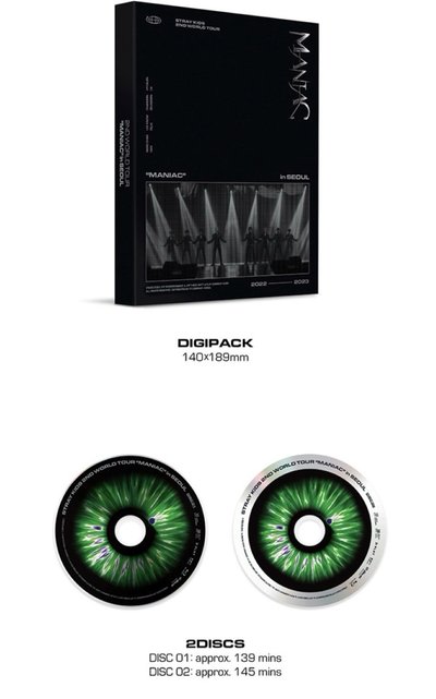 (全新未拆現貨）STRAY KIDS 二巡藍光 [MANIAC] BD版 韓國進口版