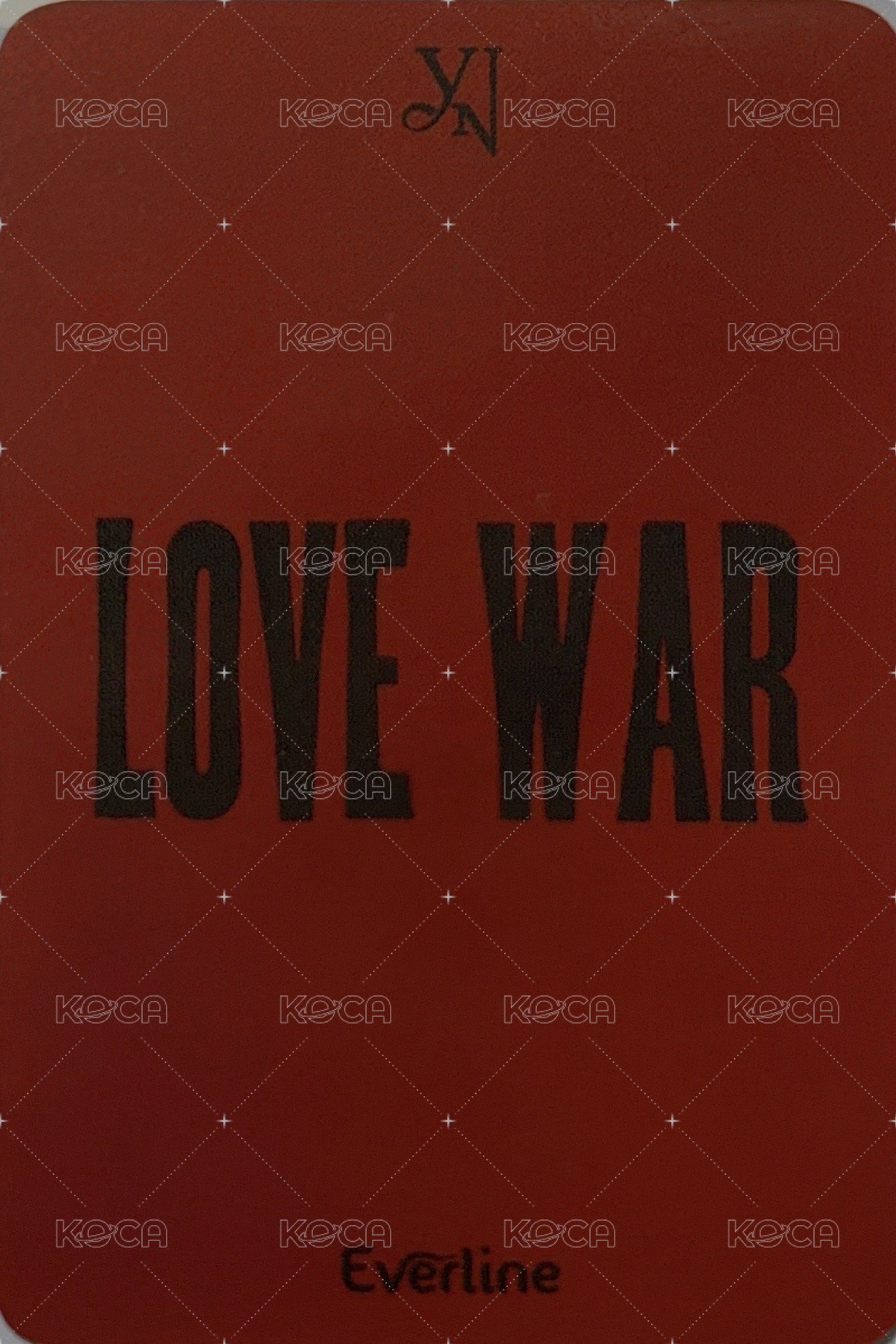 Love War el 線下3.0 簽售卡 護目鏡 背面