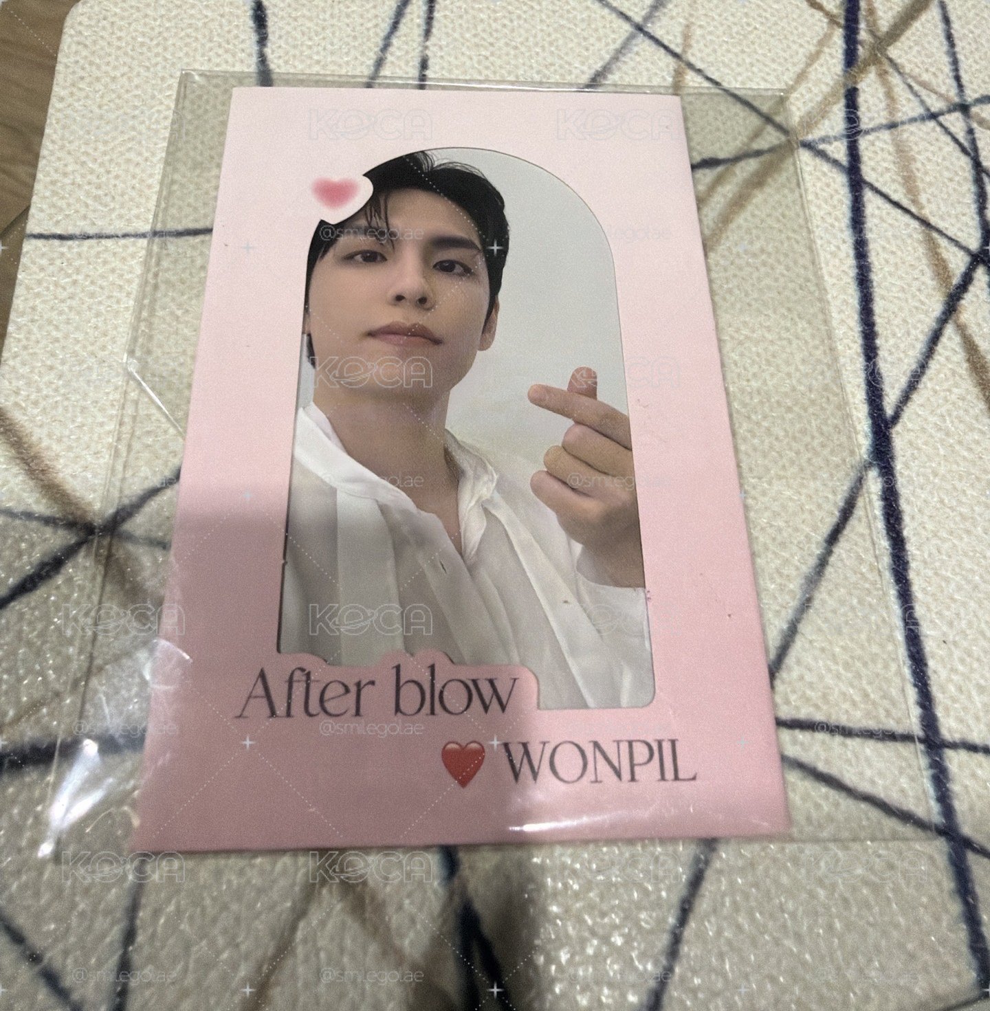 After blow 元弼 代言香水小卡