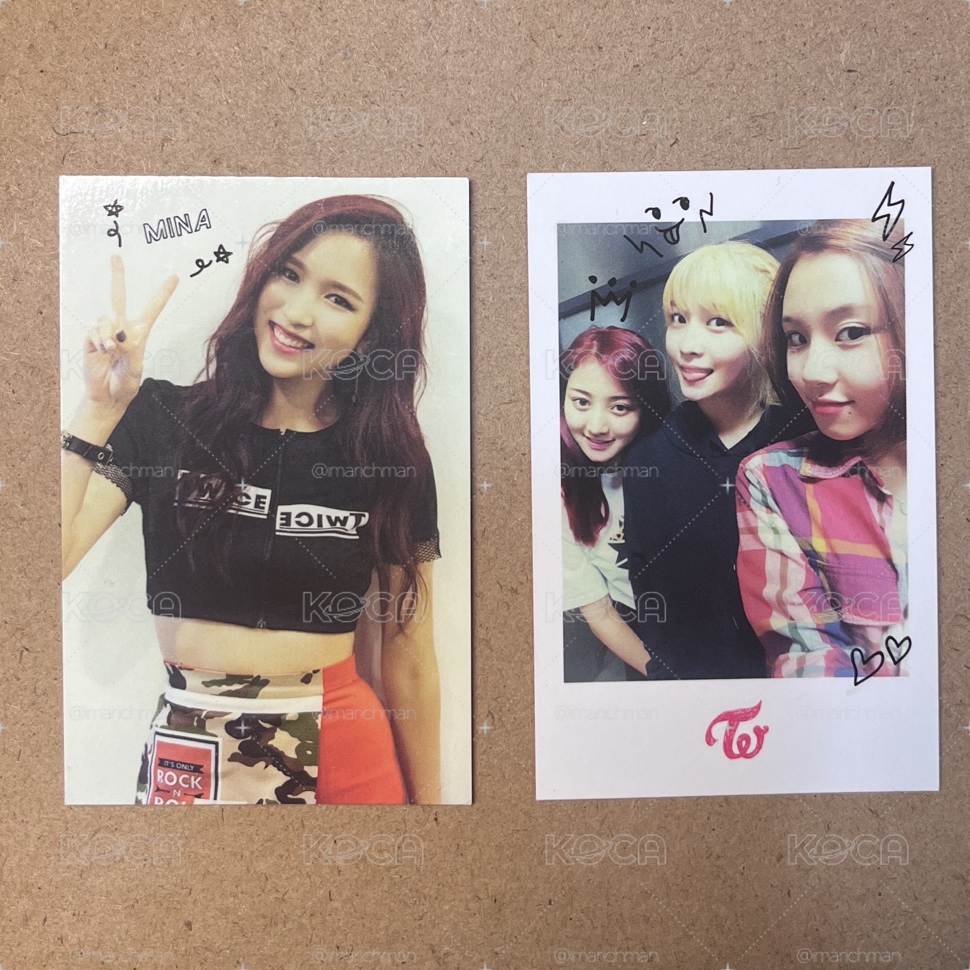 twice like ooh ahh 迷你一輯 Mina專卡 團卡 證件照 抱枕