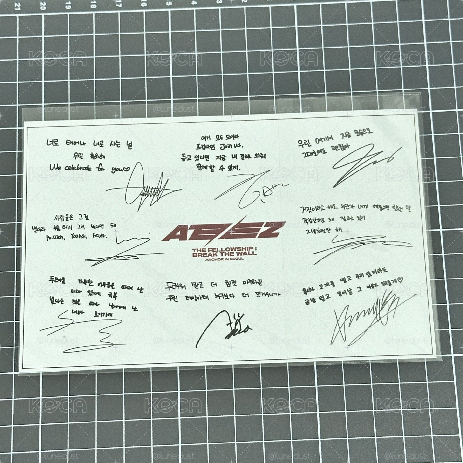 ATEEZ 首爾 安可 彩排卡 ANCHOR SAILOR PACKAGE SOUNDCHECK
