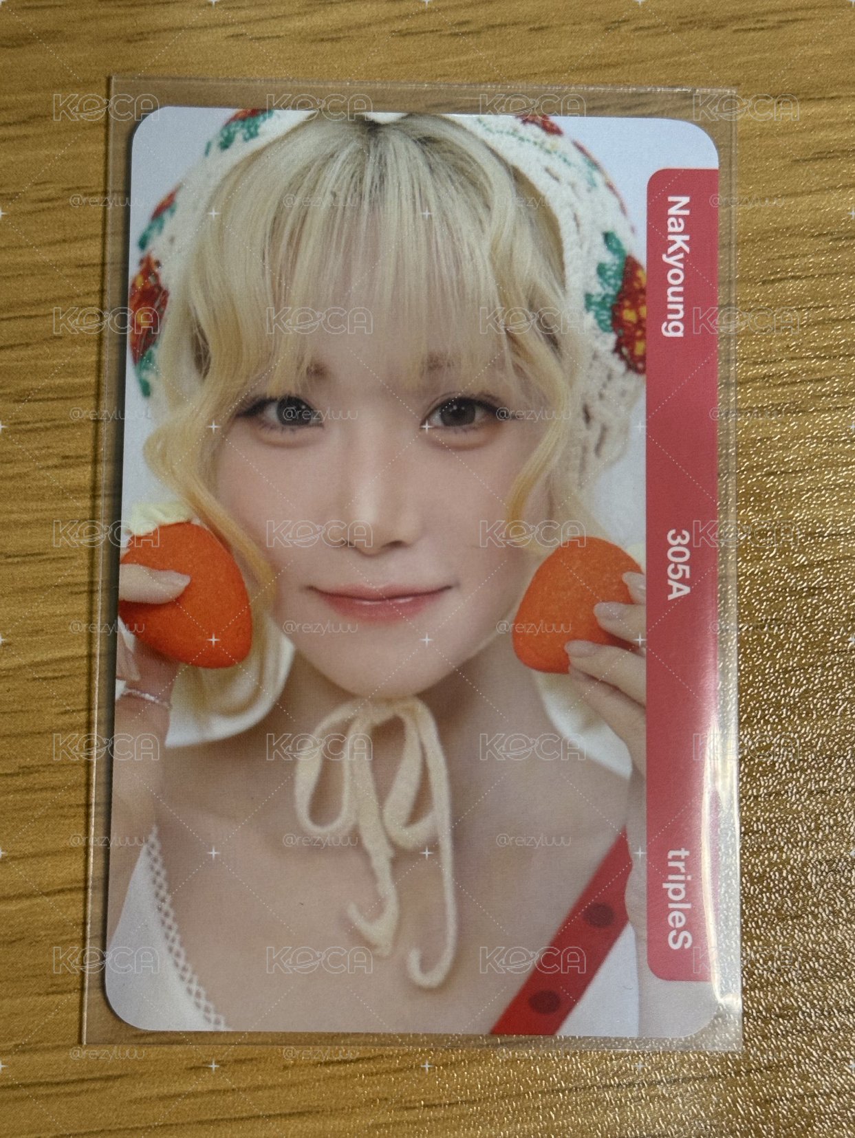 tripleS Nakyoung AA305A 實體卡 電子卡 草莓卡