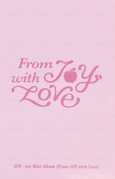From JOY, with Love 泡泡摩奇 幸運卡  背面