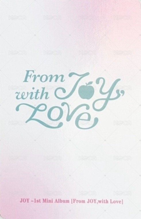 From JOY, with Love 泡泡摩奇 幸運卡  背面