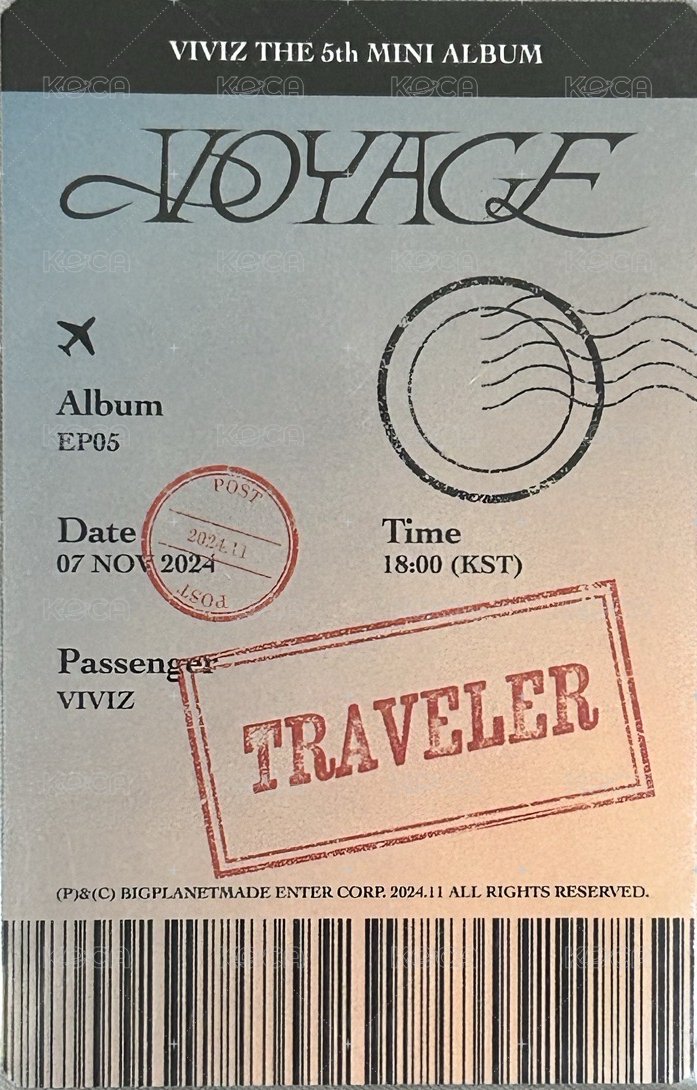 迷五 plave 專輯卡  背面