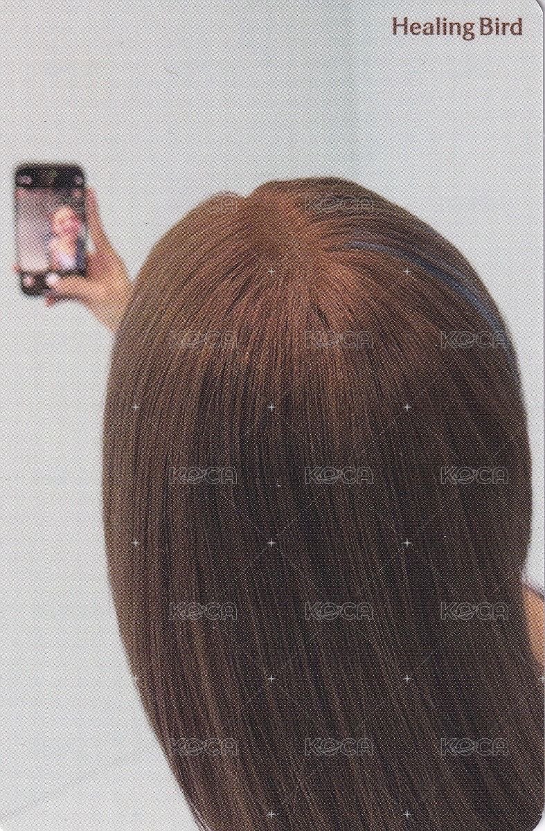 Healing bird 代言卡 自拍 背面