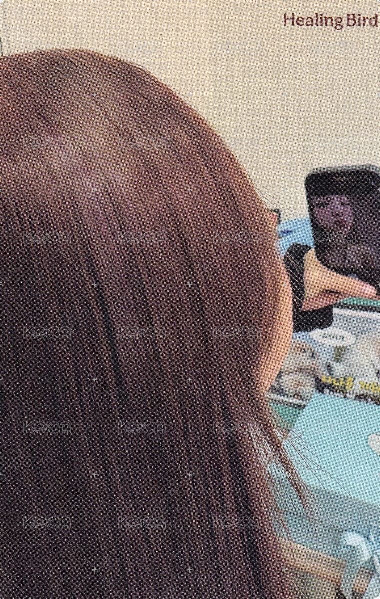 Healing bird 代言卡 自拍 背面