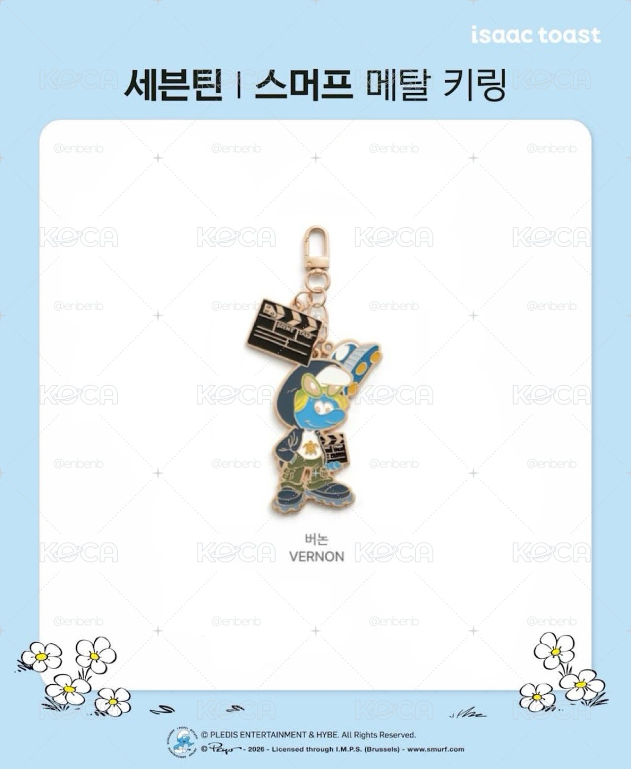 SEVENTEEN X ISAAC TOAST 金屬鑰匙圈 Vernon