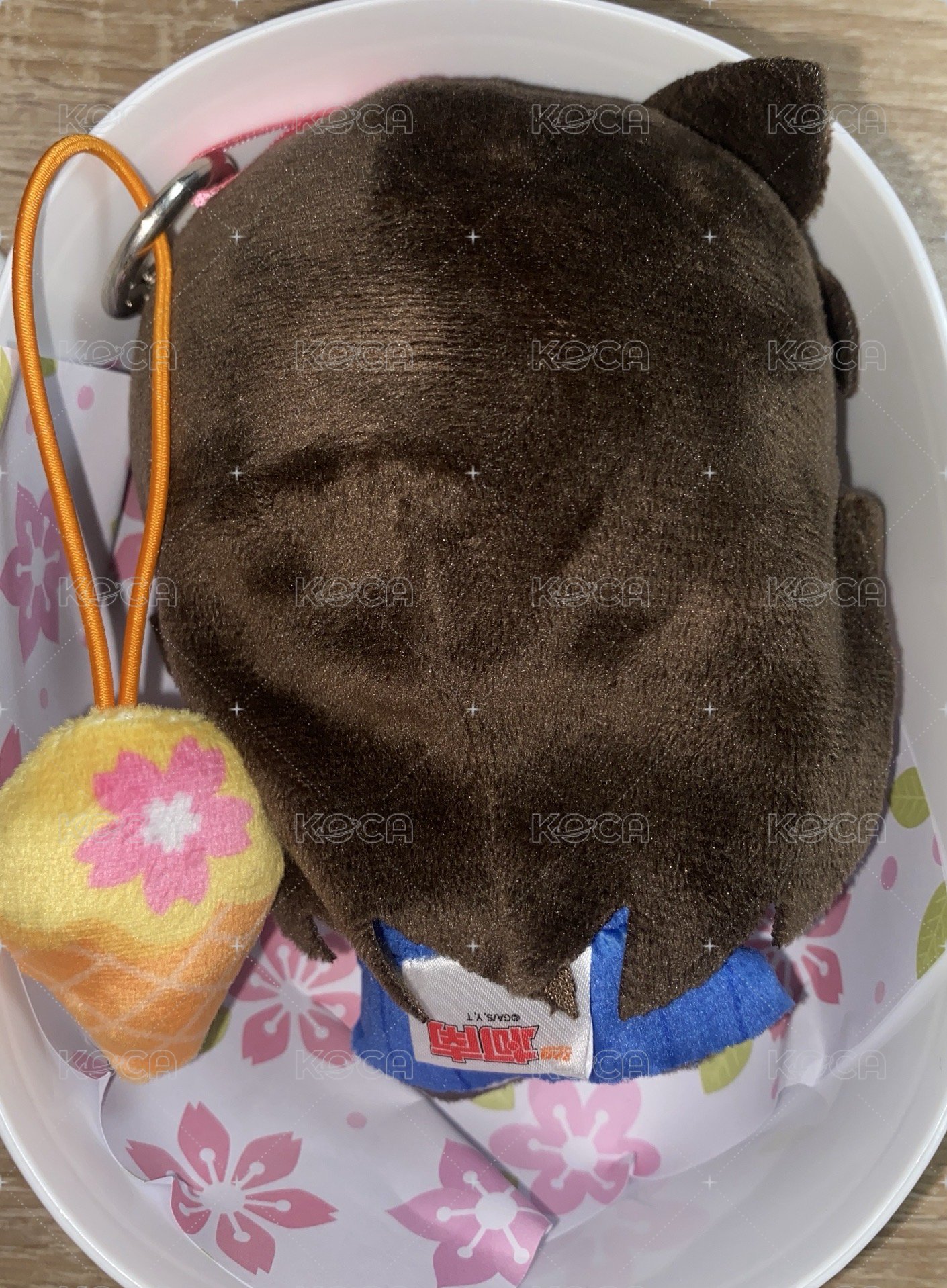 正版名偵探柯南咖啡廳盲盒 毛利蘭-毛絨玩偶便當盒 吊飾