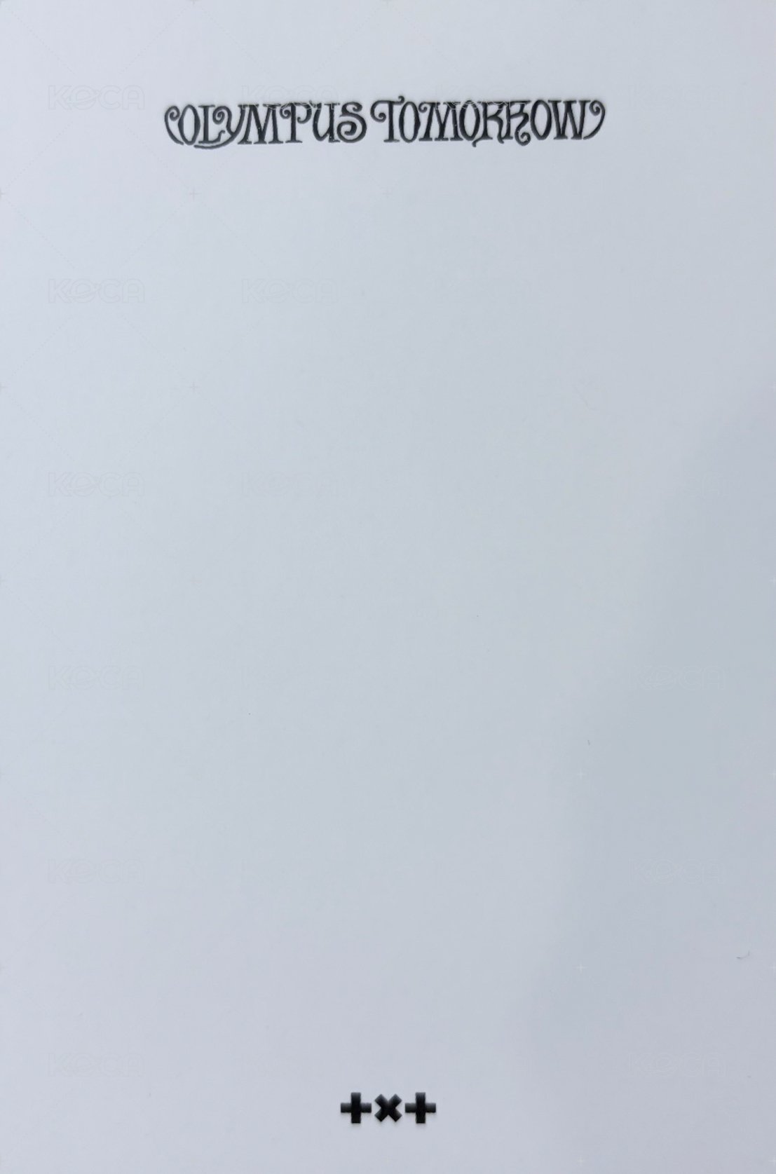 26年曆 QQ音樂 特典 明信片  背面