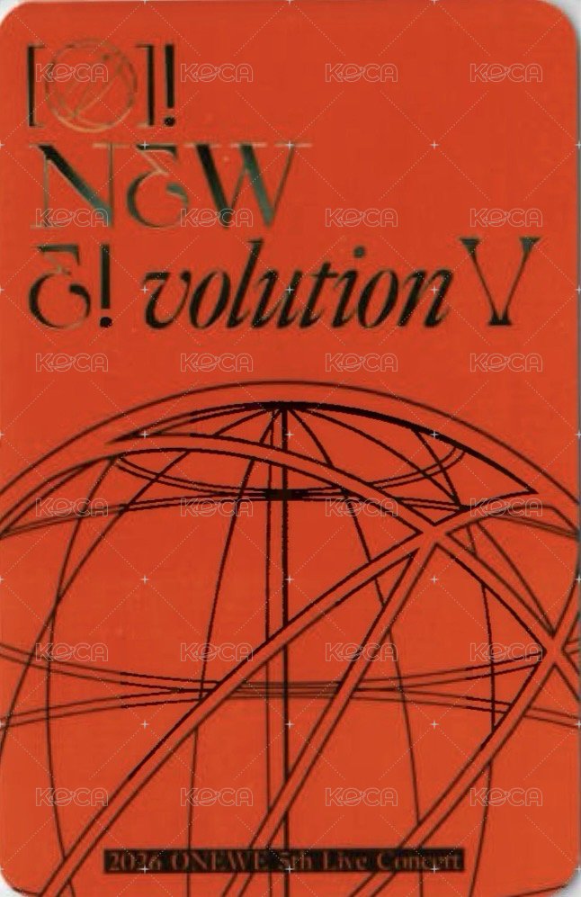 오뉴블5 Day1 入場卡 / 場限卡  背面