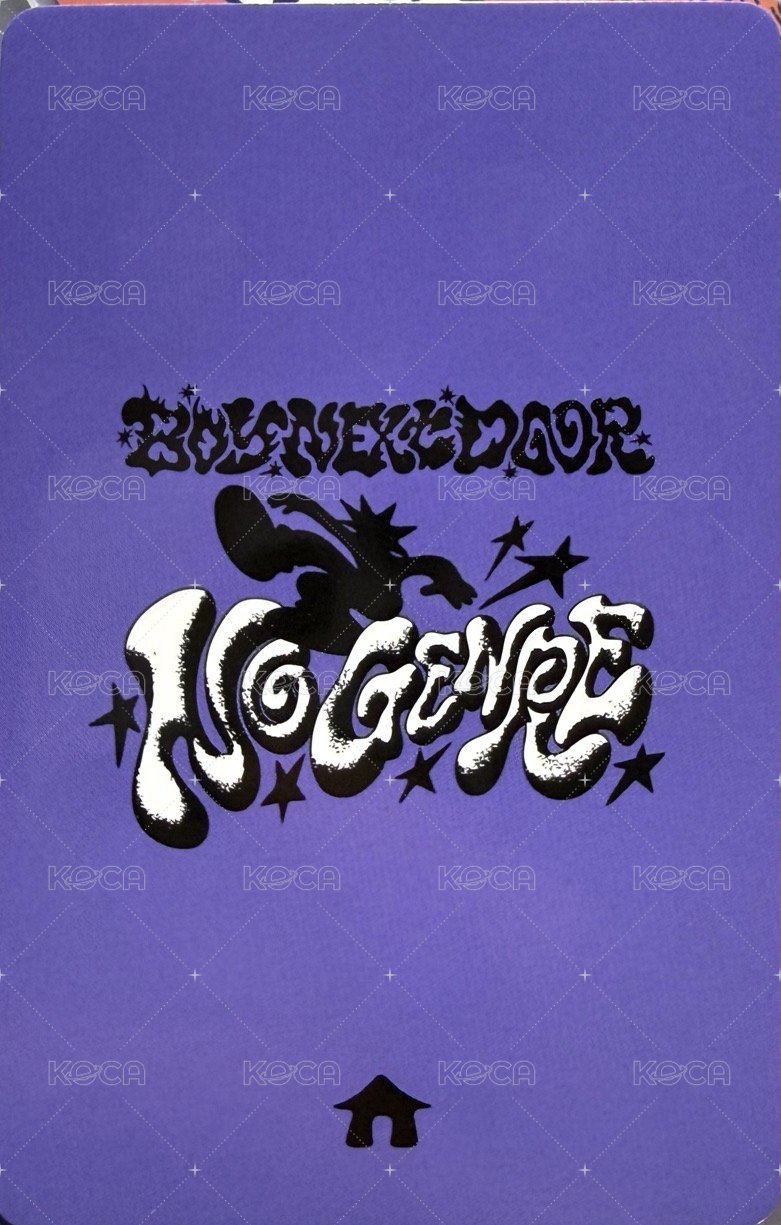 No Genre yzy 4.0 簽售卡  背面