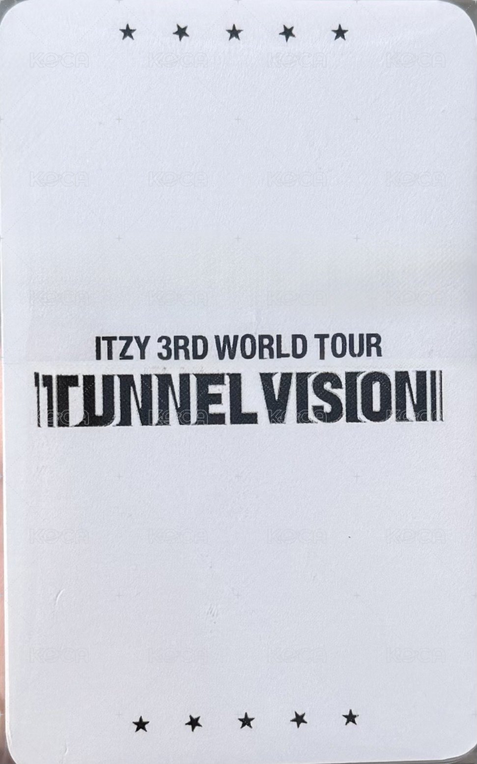 三巡 首爾場 DAY3 入場卡 / 場限卡  背面