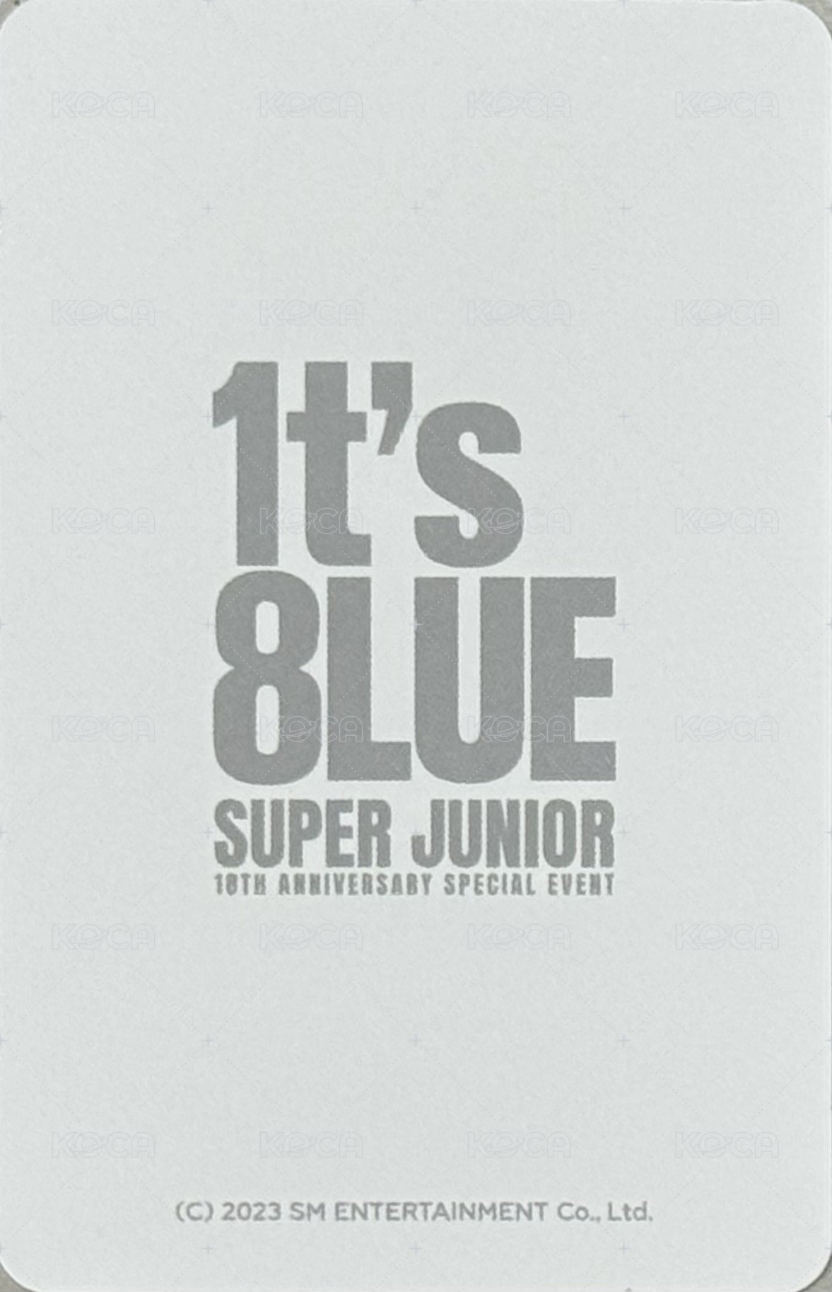 18週年特別活動「1t's 8lue」 隨機卡  背面