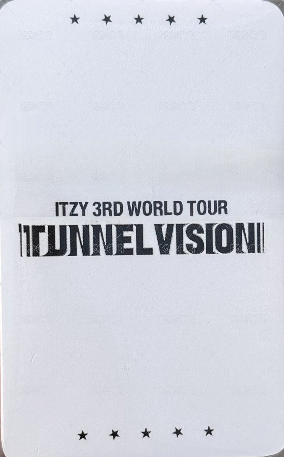 三巡 首爾場 DAY3 入場卡 / 場限卡  背面