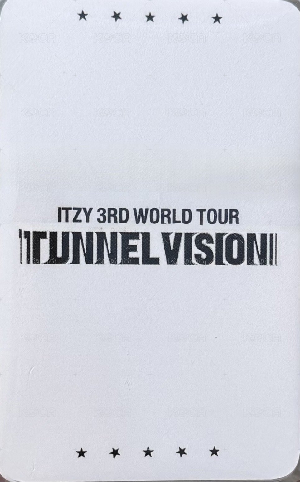 三巡 首爾場 DAY3 入場卡 / 場限卡  背面