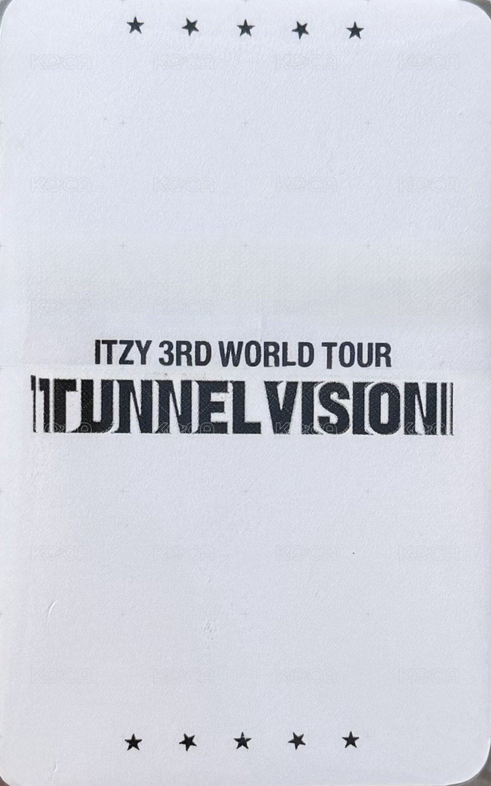 三巡 首爾場 DAY3 入場卡 / 場限卡  背面