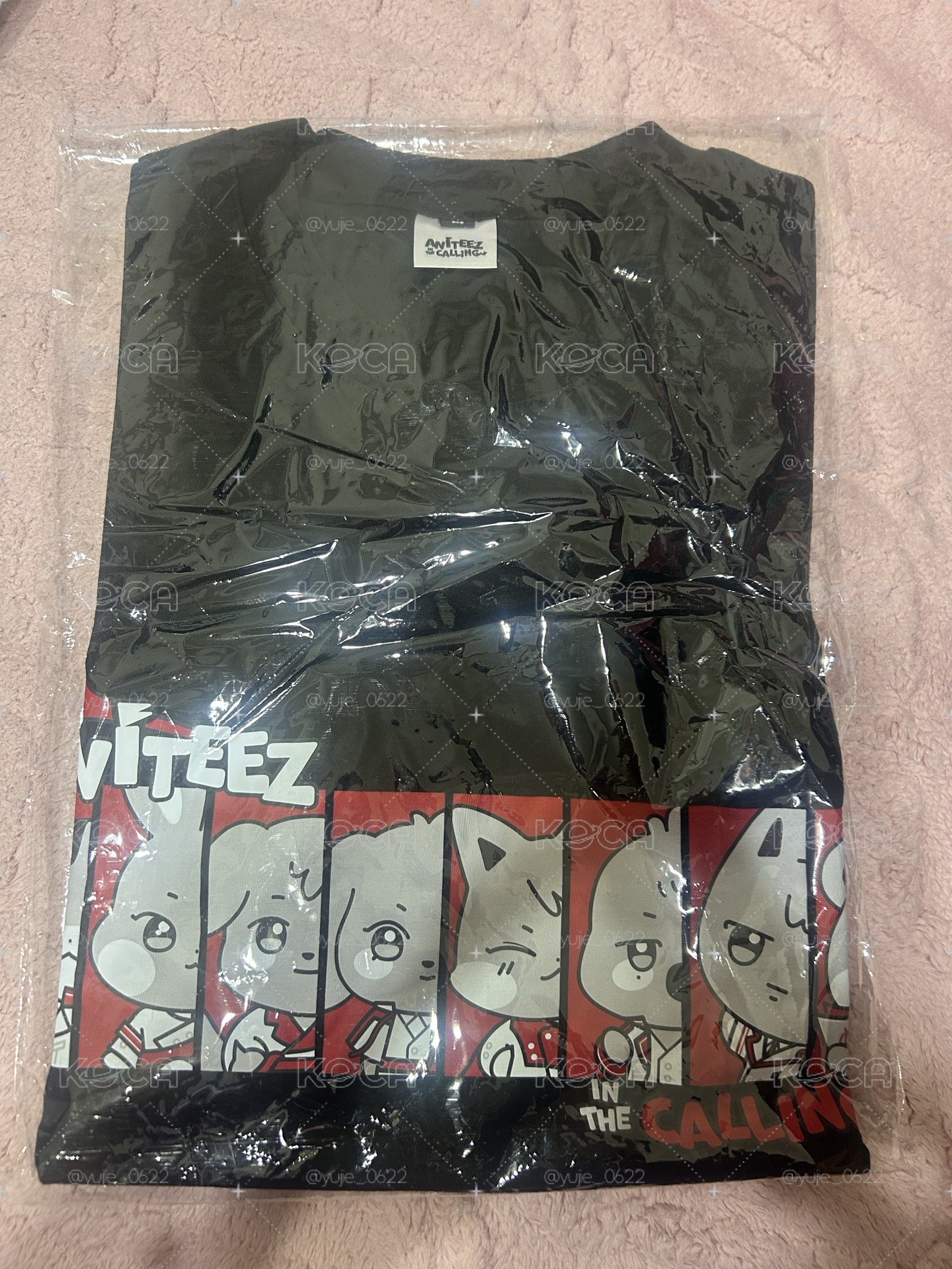Atineez正版T（黑/M）