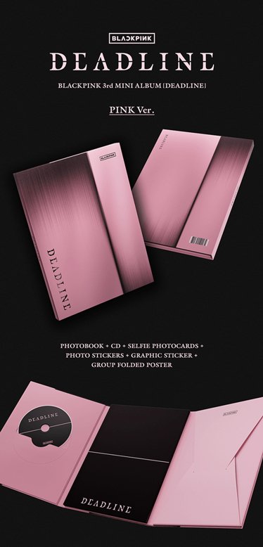 預購 BLACKPINK DEADLINE PINK專輯 包含k4特典