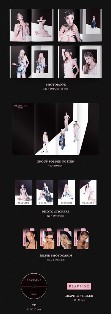 預購 BLACKPINK DEADLINE PINK專輯 包含k4特典