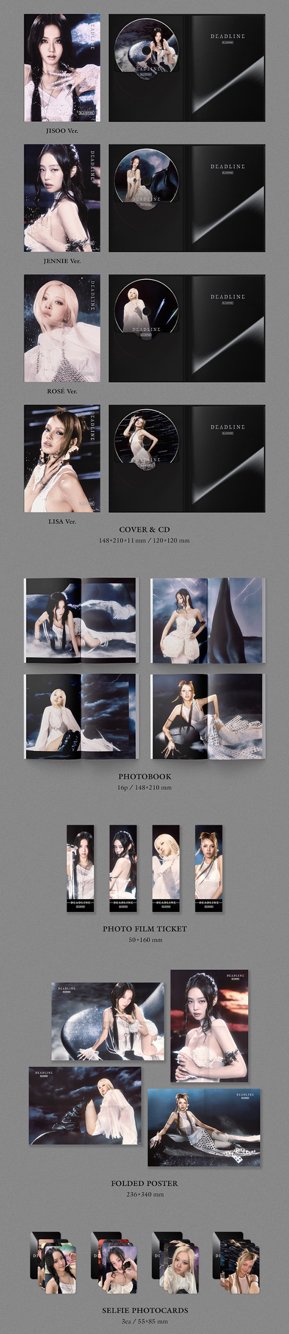 預購 BLACKPINK DEADLINE 單封專輯 包含K4特典
