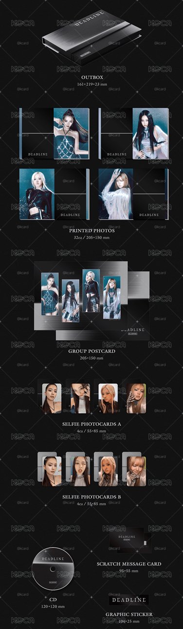 預購 BLACKPINK DEADLINE GRAY專輯 包含K4特典