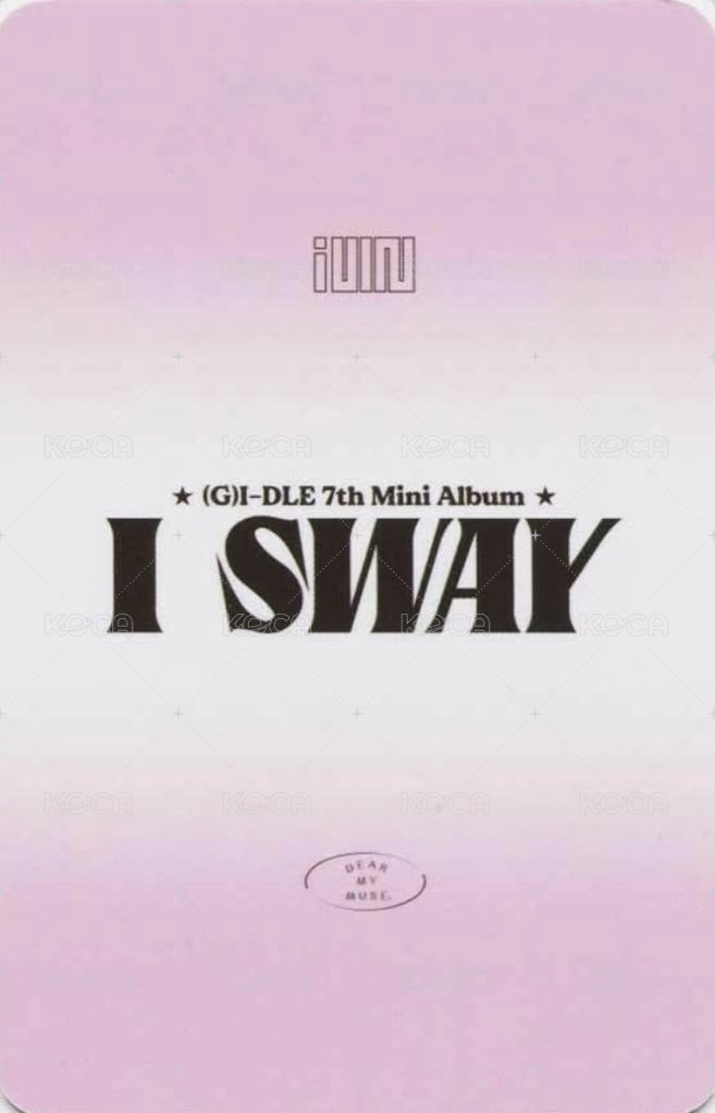 I SWAY dmm 1.0 特典卡 麵妮刷 三人卡 分隊卡 背面