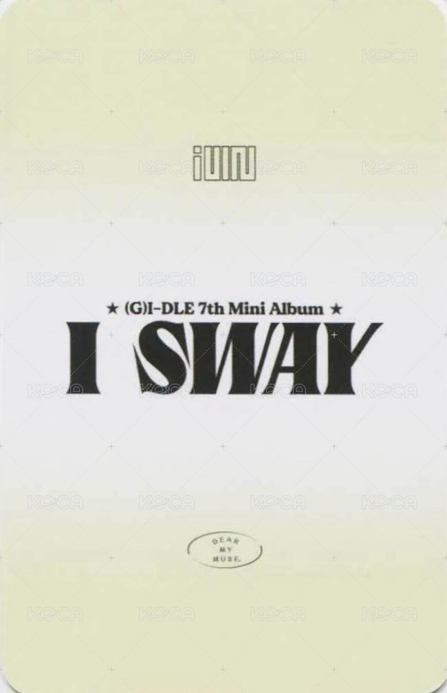I SWAY dmm 1.0 特典卡  背面