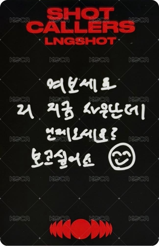 迷你一 專輯卡 Standard Ver. 背面