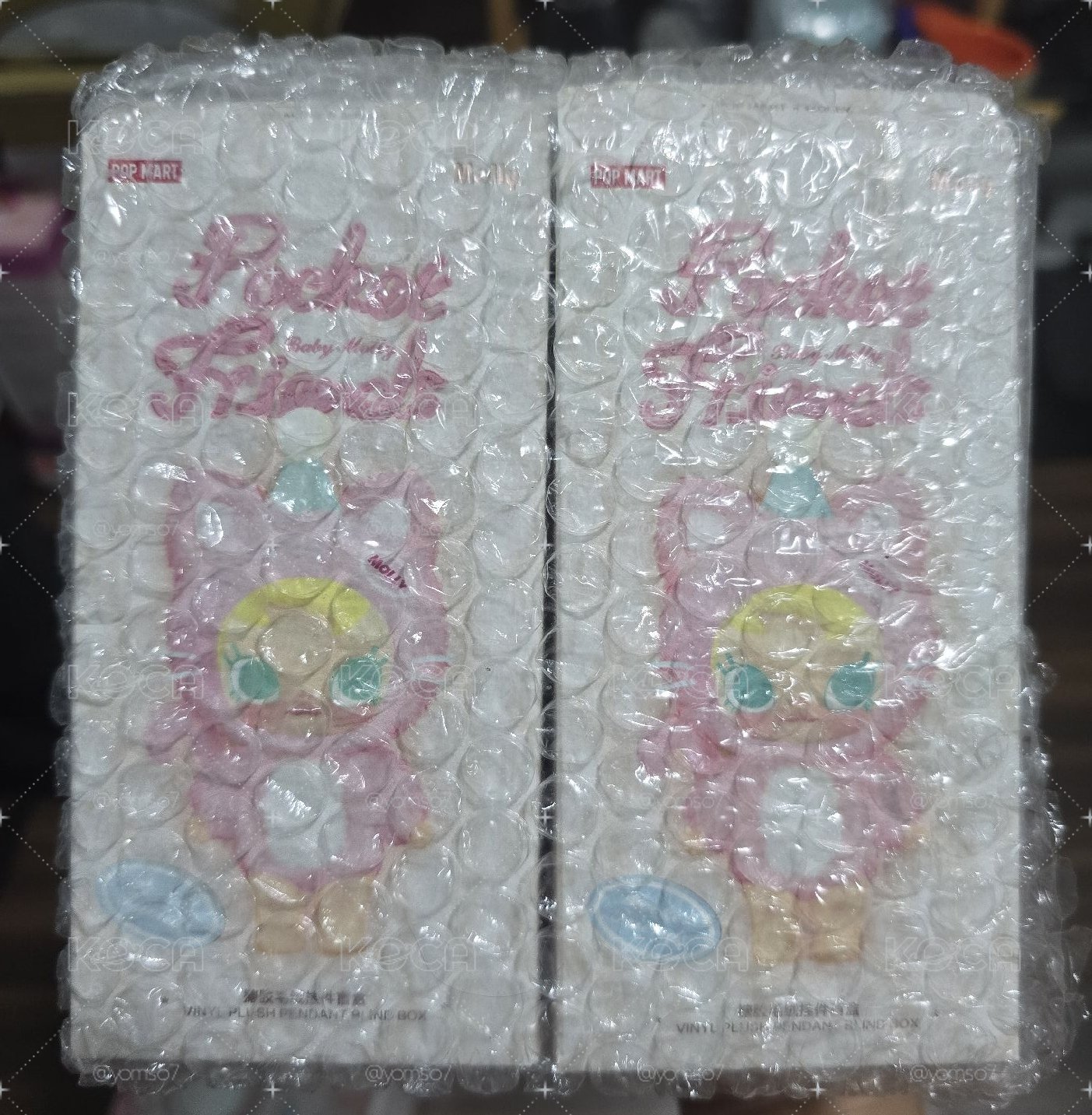 Baby Molly 口袋朋友 已拆 藍黃各一