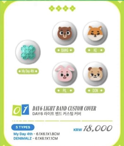 DAY6 幸運草 手燈蓋 Welcome to the Show