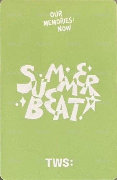 SUMMER BEAT! yzy 北京線下 簽售卡  背面