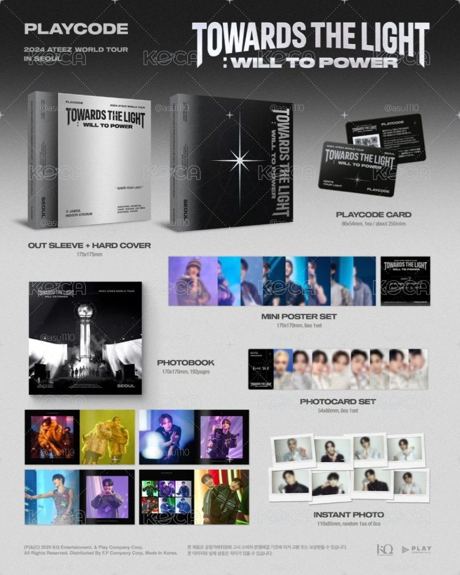 ATEEZ TOWARDS THE LIGHT WILL TO POWER -PLAYCODE 