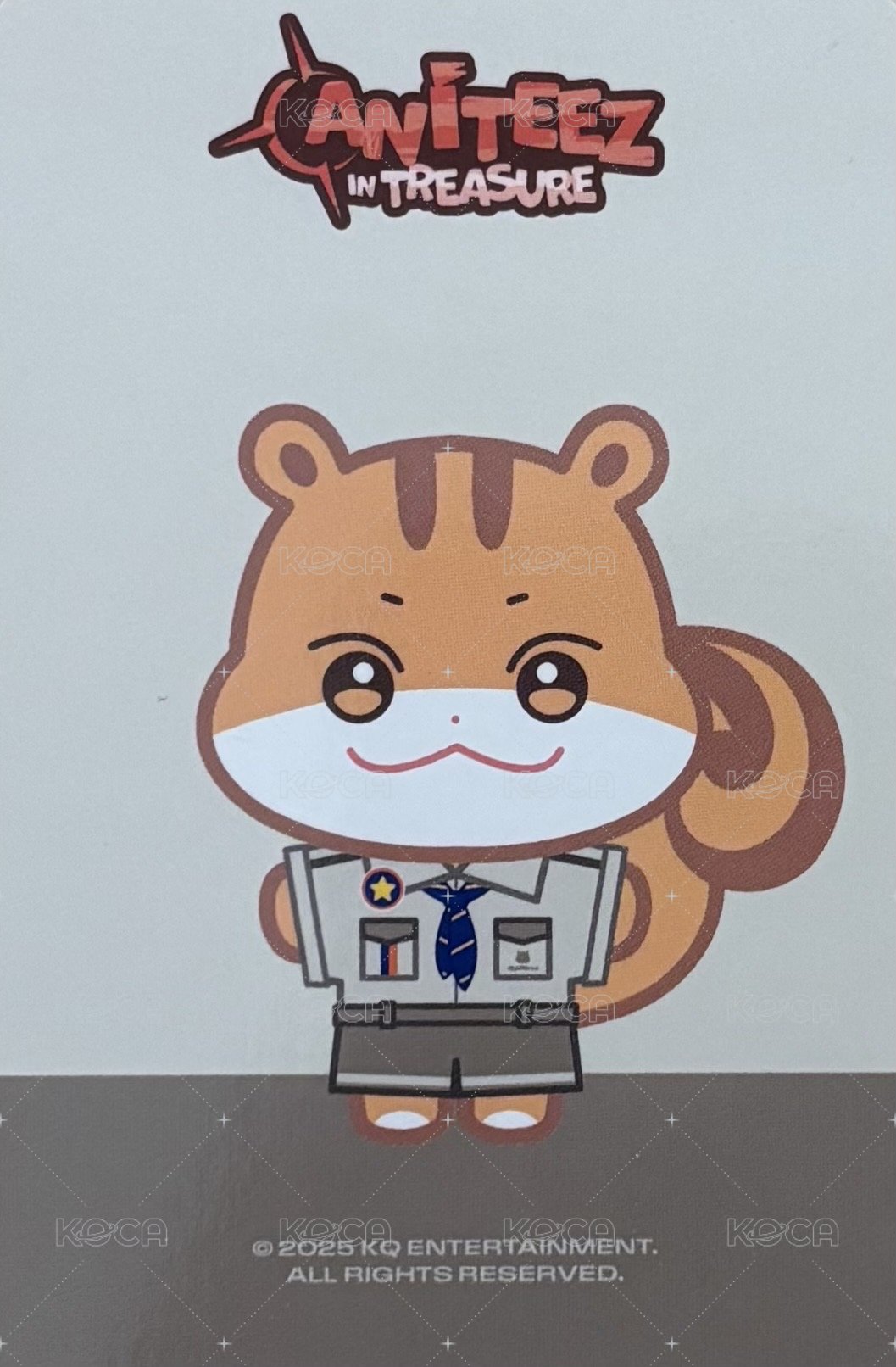 ANITEEZ IN TREASURE 周邊卡 SCOUTING UNIFORM OUTFIT 背面