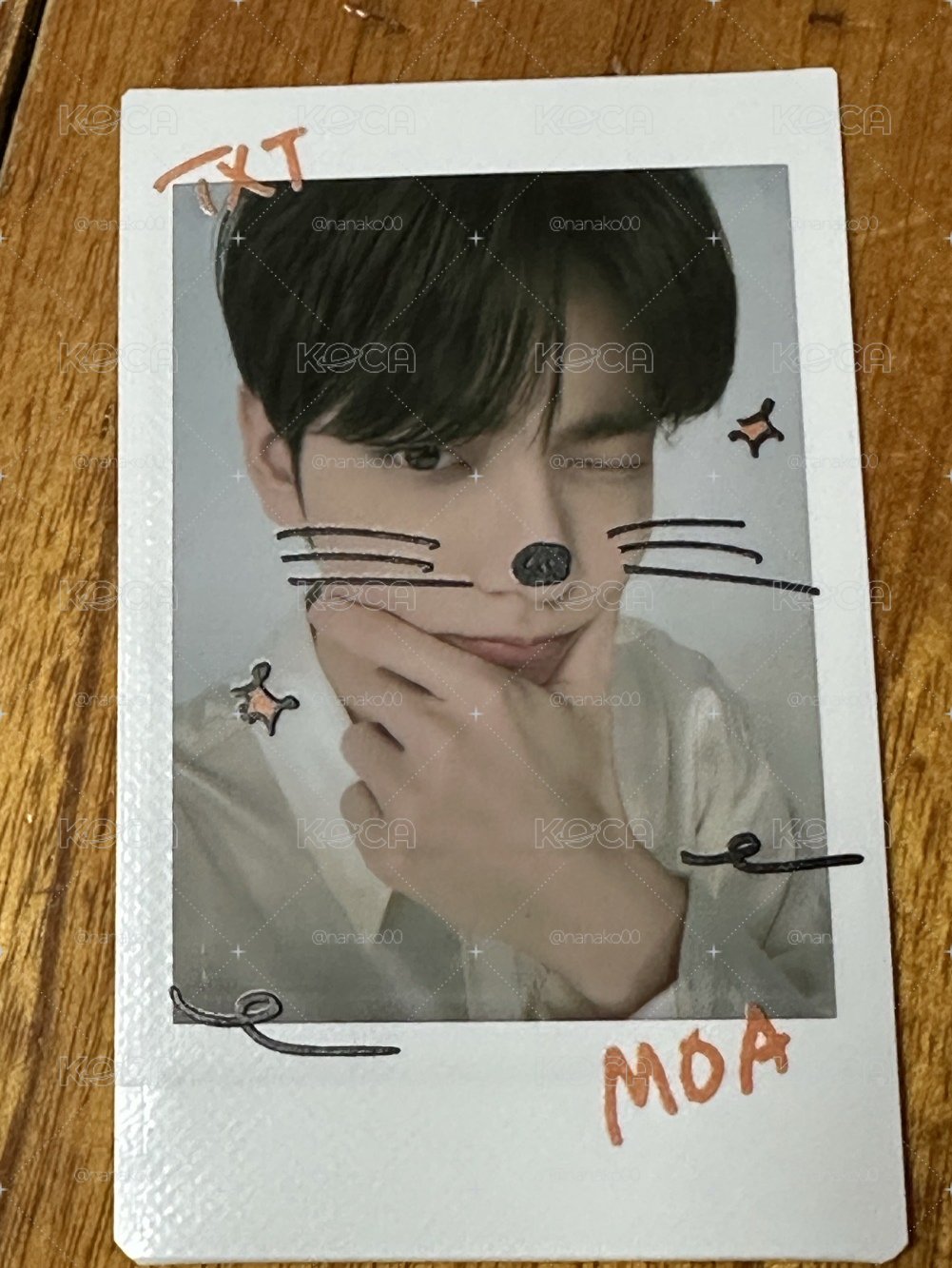 TXT SOOBIN 崔秀彬 日巡塗鴉拍立得