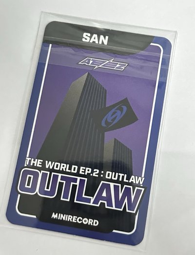 ateez san 崔傘 小卡