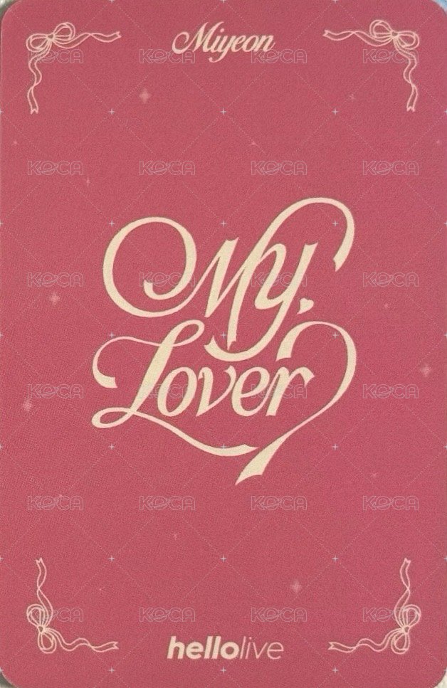 MY, Lover hl 幸運卡  背面
