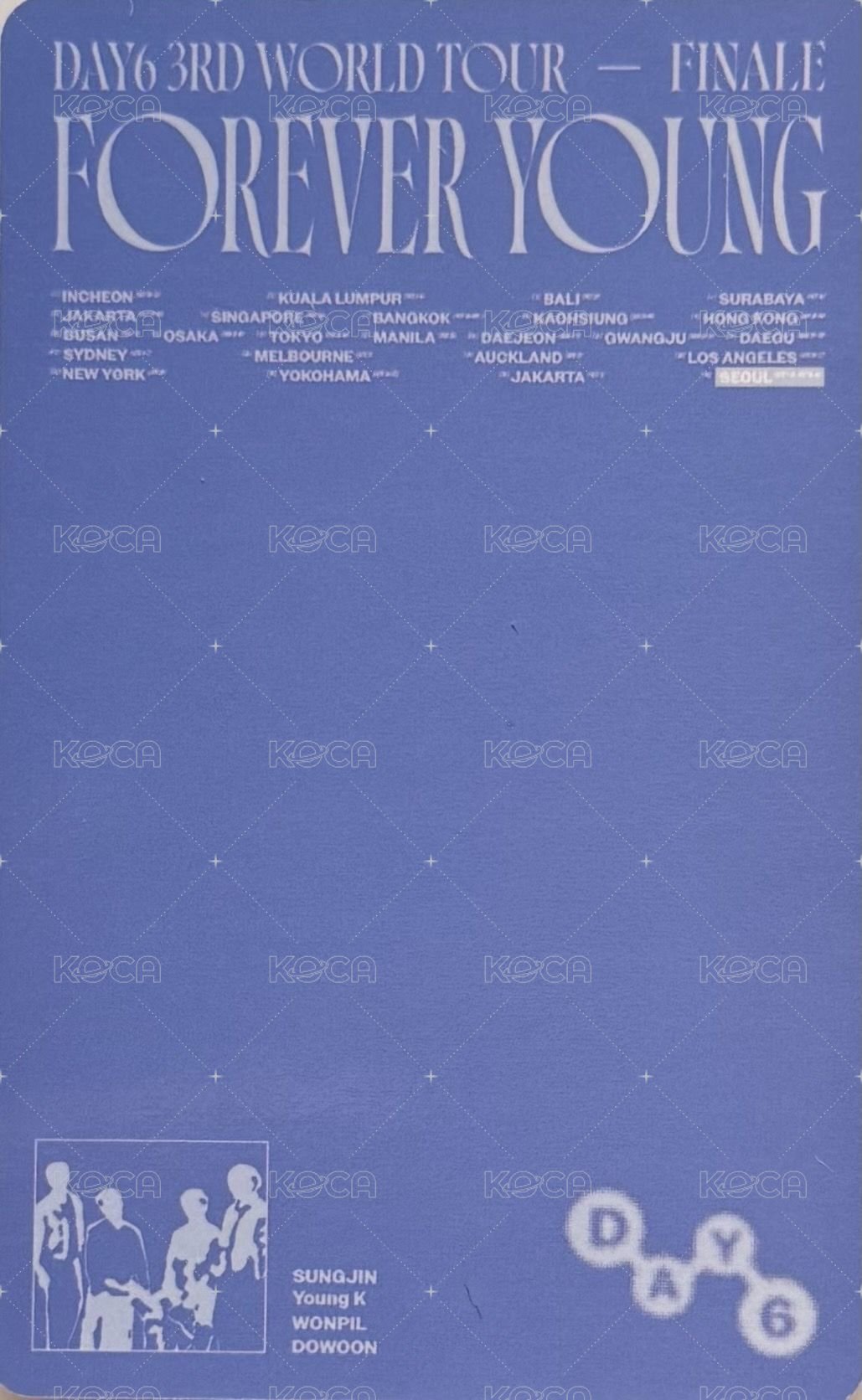 3rd世巡安可場 線上 滿額卡  背面