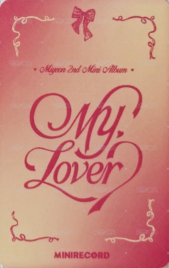 MY, Lover MINIRECORD 5.0 幸運卡  背面